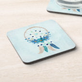 ブルードリームキャッスタイリッシュチャーボホデザイン コースター (左側)