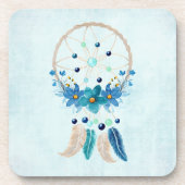 ブルードリームキャッスタイリッシュチャーボホデザイン コースター (正面)
