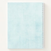 ブルードリームキャッスタイリッシュチャーボホデザイン ノートブック (裏面)