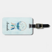 ブルードリームキャッスタイリッシュチャーボホデザイン ラゲッジタグ (正面横)