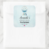 ブルードリームキャッチャースタイリッシュボホデザインキャンドル スクエアシール (バッグ)