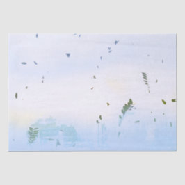 ブルードリームグリーンリーフパーティーデザインフローラ 薄葉紙