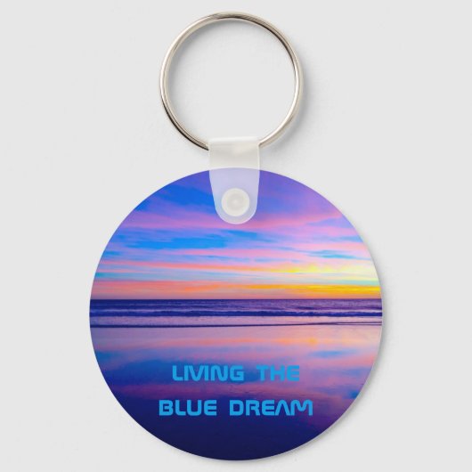 ブルードリームサンセットサンタモニカ キーホルダー (正面)