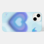🦋 ブルードリームハートケース Case-Mate iPhoneケース (裏面 (横))