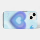 🦋 ブルードリームハートケース iPhoneケース (裏面横)