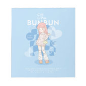 ブルードリームピンク ノートパッド (正面)