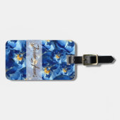 ブルードリーム、バラカスタムフローララゲージタグ ラゲッジタグ (正面横)