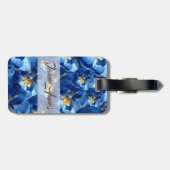 ブルードリーム、バラカスタムフローララゲージタグ ラゲッジタグ (裏面横)