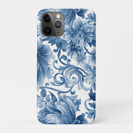 ブルードリーム | 花の水彩画シノワズリ Case-Mate iPhoneケース (裏)