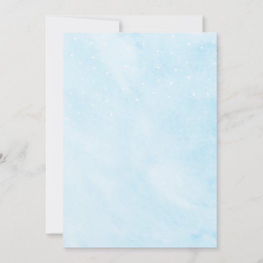 ブルードリー結婚ミーのA-Zブライダルシャワーゲームカード 招待状 (裏面)