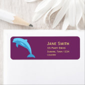 ブルードルフィンカワイートカートゥーン ラベル (インサイチュ)