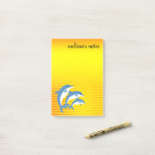 ブルードルフィンズ踊りインザトロピカルサン ポストイット (デスク上)