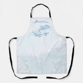 ブルードルフィンパーソナライズされたエプロン エプロン (正面)