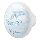 ブルードルフィンパーソナライズされたセラミックノブ セラミックノブ (右)