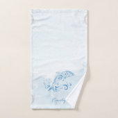 ブルードルフィンパーソナライズされたバスタオルセット バスタオルセット (ハンドタオル)