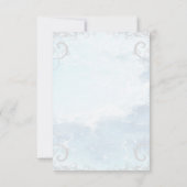 ブルードルフィンブライダルシャワー招待状 招待状 (裏面)