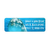 ブルードルフィン差出人住所ラベル ラベル (正面)