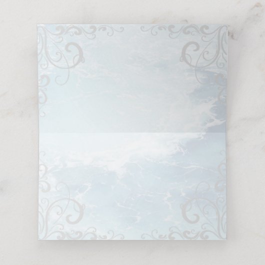 ブルードルフィン披露宴座席表 プレイスカード (内部開封)