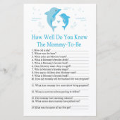 ブルードルフィン赤ちゃんシャワーゲームをどれだけ知っているか (正面)