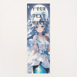 ブルードレスに青い髪を入れたマーメイドカスタム ヨガマット