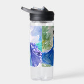 ブルードレスのレディ – 水色絵を描の ウォーターボトル (右面)