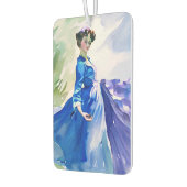 ブルードレスのレディ – 水色絵を描の カーエアーフレッシュナー (左)