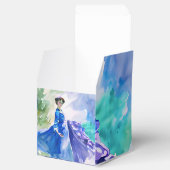 ブルードレスのレディ – 水色絵を描の フェイバーボックス (オープン)