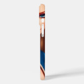 ブルードレスの美しいブロンドファッションの人形 Case-Mate iPhoneケース (裏面 / 左)