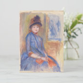 ブルードレスウォーター色の若い女の子ルノアール カード (スタンド正面)