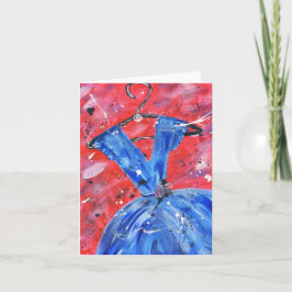 ブルードレスカード サンキューカード