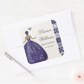 ブルードレスタイル芸術的クインセアニラステッカー スクエアシール (封筒)