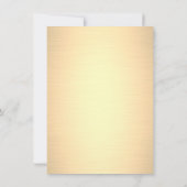 ブルードレスプリンセスフレーム金ゴールド 招待状 (裏面)