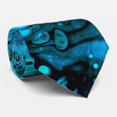 ブルードロップアクリルフローティング抽象芸術フルードアート ネクタイ (ロール)