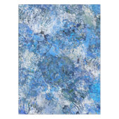 ブルードロップ抽象化 テーブルクロス (正面)