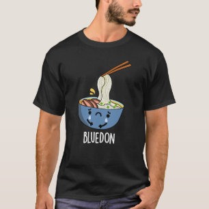 ブルードン面白いうどんダジャレ暗いBG Tシャツ