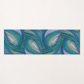 ブルードードルアートヨガマット ヨガマット (正面(横))