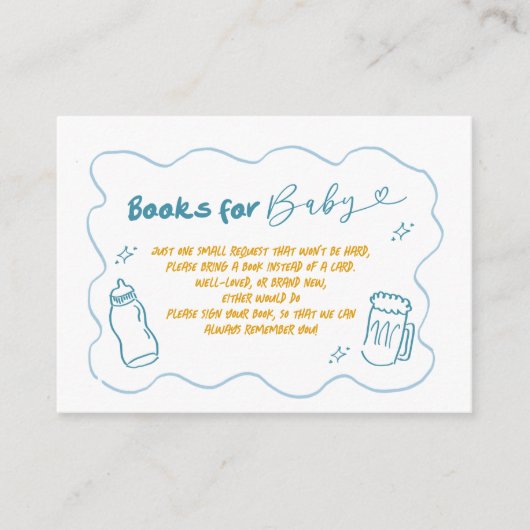 ブルードードルベビーはベビーのための醸造本 エンクロージャーカード (正面)