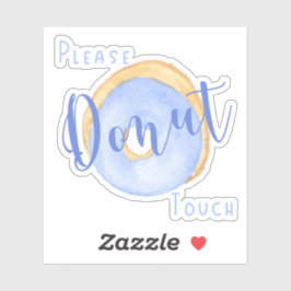 ブルードーナッおもしろいトお願いTouch シール