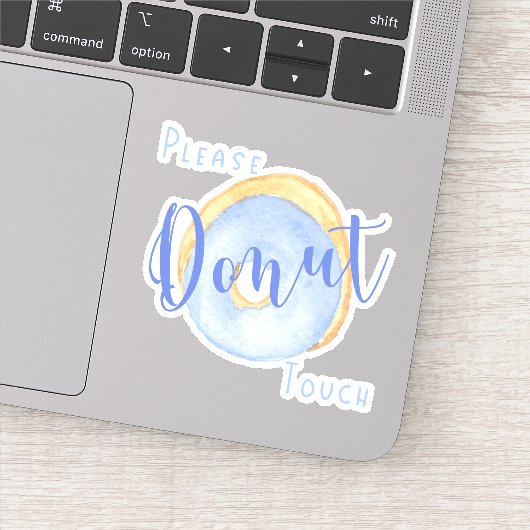 ブルードーナッおもしろいトお願いTouch シール (詳細)