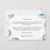 ブルードーナッツベビースプリンクルフラットサンキューカード サンキューカード (裏面)