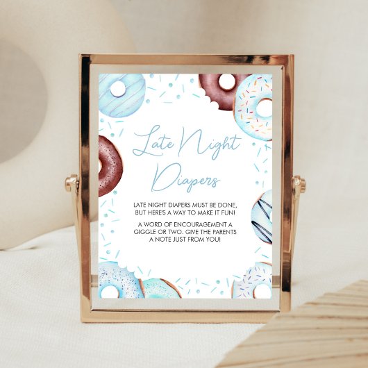 ブルードーナツとおむつ深夜おむつ ポスター