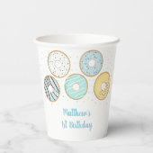 ブルードーナツスプリンクルズ誕生日 紙コップ (裏面)