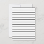 ブルードーナツテーマパーティーサンキューカード サンキューカード (裏面)