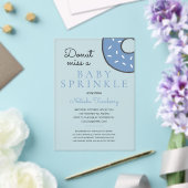 ブルードーナツベビー散水ボーイベビーシャワー アクリル招待状 (インサイチュ (ウェディング))