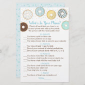 ブルードーナツ電話シャワーゲームの内容 (正面/裏面)