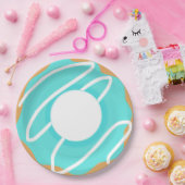 ブルードーナツ ペーパープレート (パーティー)