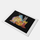 ブルードーバーマン秋ドアマット ドアマット (アングル)