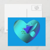 ブルードーブオブザスカイハート ポストカード (正面/裏面)