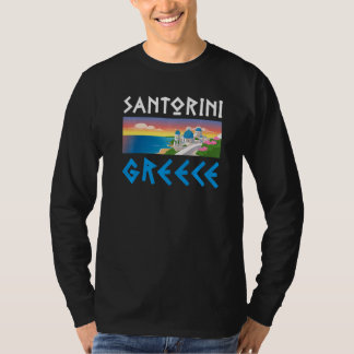 ブルードームサントリーニギリシャお土産 Tシャツ