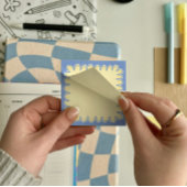 ブルード縁どール後備注意7.6 x 7.6 cm ポストイット